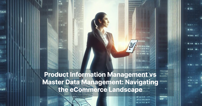 Two puzzle pieces, one labeled PIM and the other MDM, symbolizing Product Information Management vs Master Data Management.